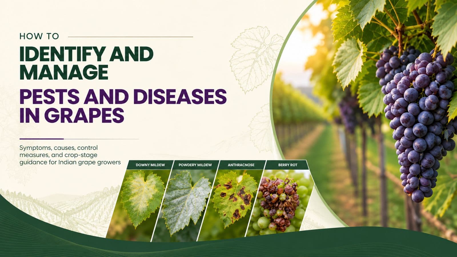 How to Identify and Manage Pests and Diseases in Grapes